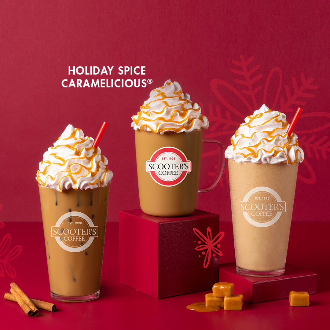 Hot, Iced & Blended Holiday Spice Caramelicious