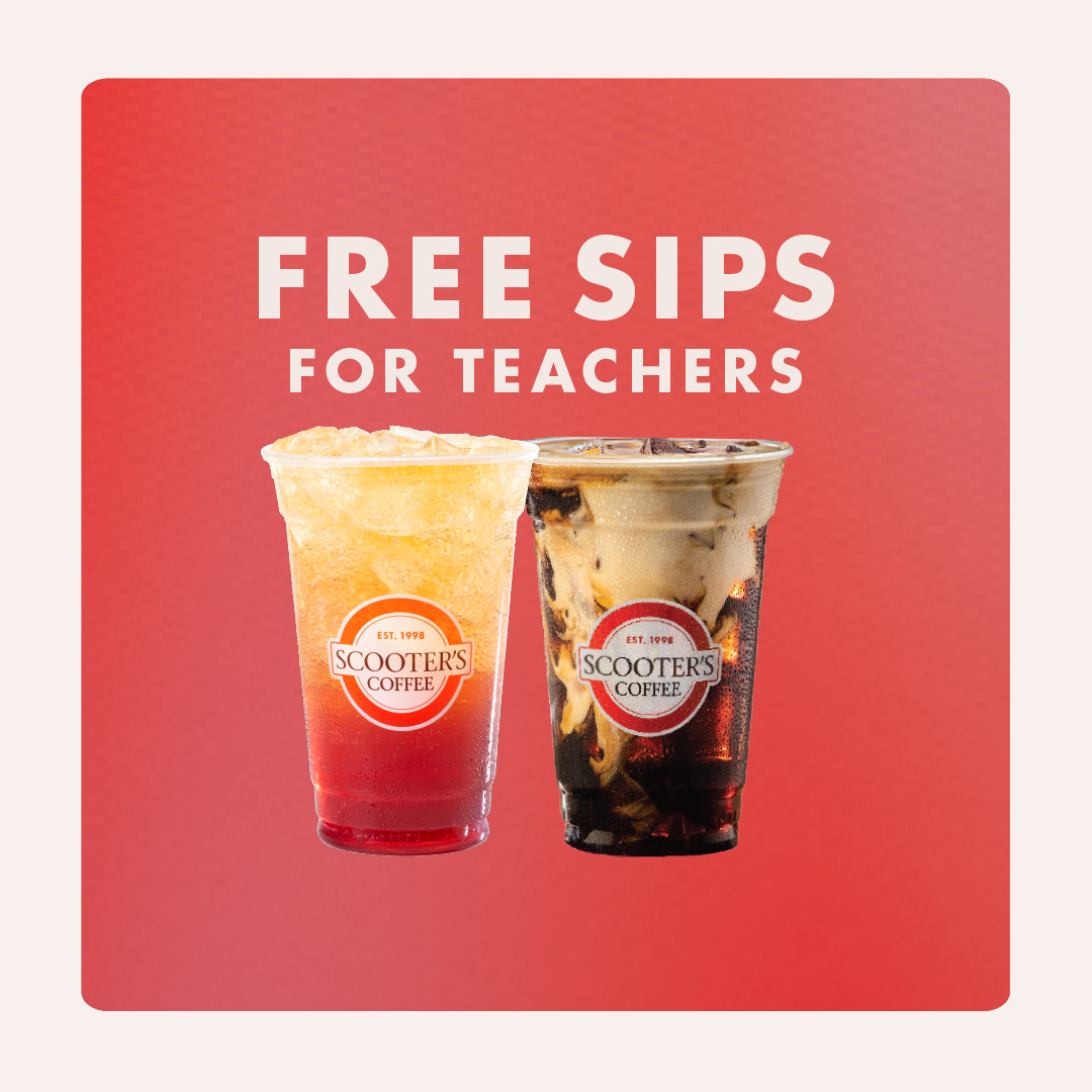 Teachers to Enjoy Free Drink on September 6 for the Scooter’s Coffee